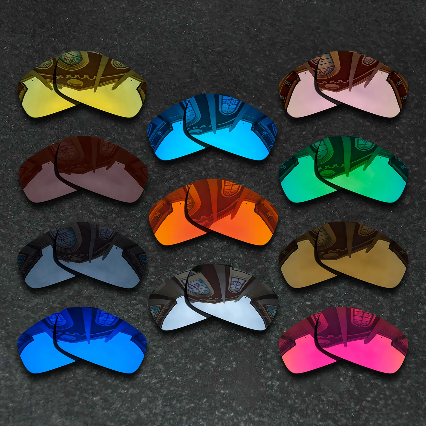 Sunglasses Polarized Replacement Lenses for Oakley X Squared Anti-Reflective Mirror Coating - Varieties