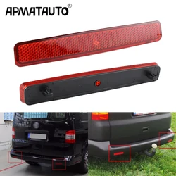 2x OEM#:7E0945105 7E0945106 For VW Transporter T5 Caravelle / Multivan (Pre-facelift) 2003-2011 Red Rear Bumper Reflector Cover