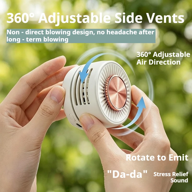 Y49 Clip-on Mini Portable Fan, Adjustable Temperature, Effective Cooling, Long Battery Life and Suitable for Multiple Scenarios