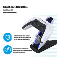 For PS5 Accessories For PS5 Controller Charging Station Wireless Controller Charging Station with Dual Ports with Ambient Light