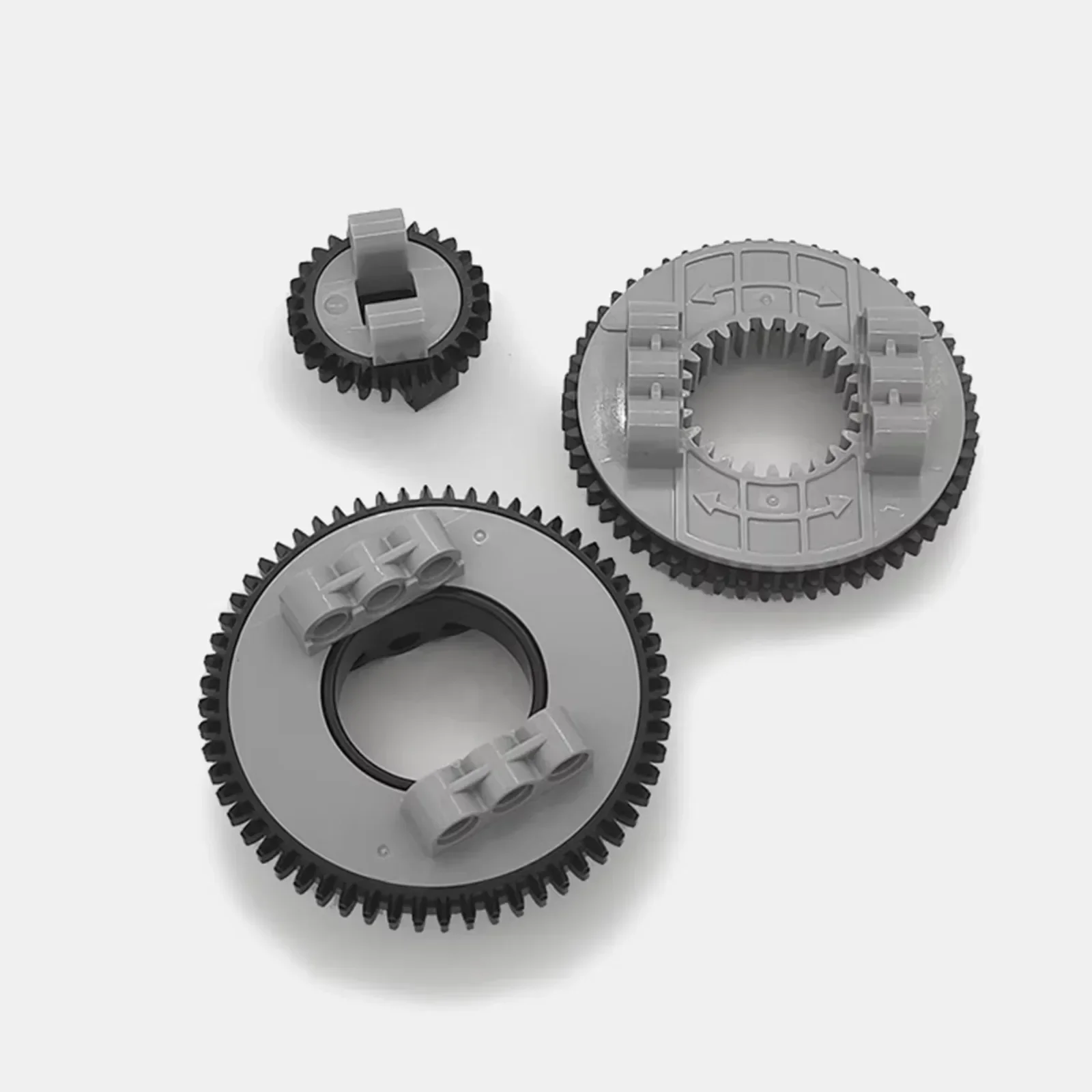 4 Set MOC Mini Turntable 28/56/60 Tooth Mini Bottom Top for Building Blocks Technical Parts 99009+99010 50163+48452 18938+18939
