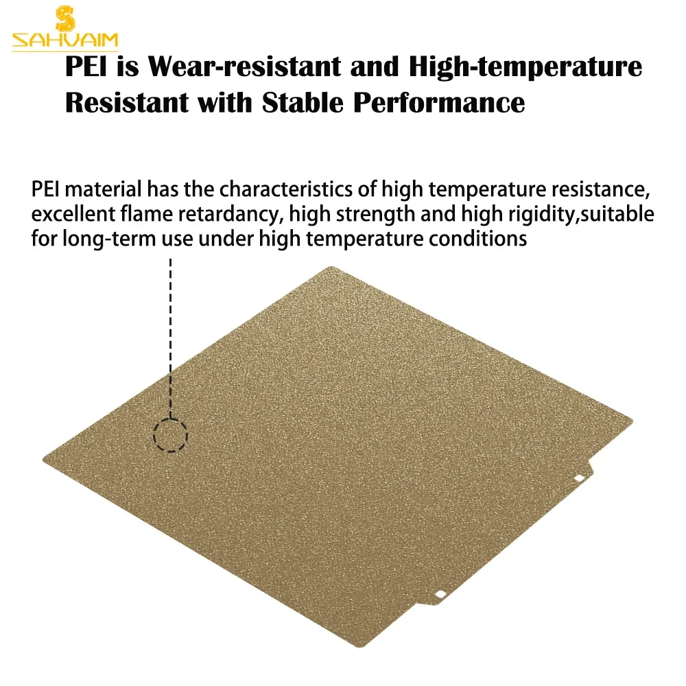 لوحة بناء مغناطيسية من PEI مزخرفة Pei 235x235 ناعمة لـ Flashforge Adventurer 5m Elegoo Neptune 4 Pro Ender 3 ملحقات السرير #4