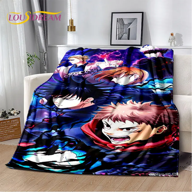 

Jujutsu Kaisen Anime Cartoon Soft Plush Blanket,Flannel Blanket Throw Blanket for Living Room Bedroom Bed Sofa Picnic Cover Kids