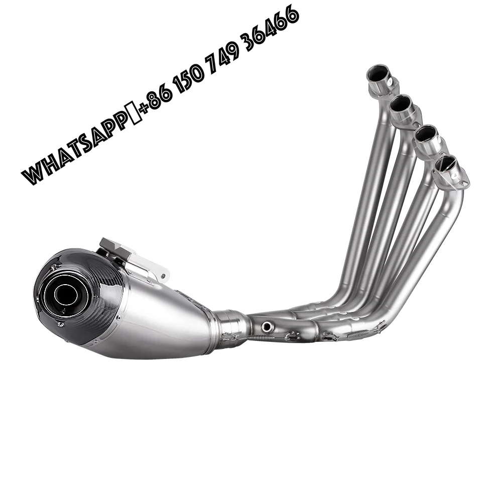 For Honda CBR650R CB650F CB650R CBR650F 2018-2022 Full Racing Line Exhaust System Modify Front Link Pipe SH6R14