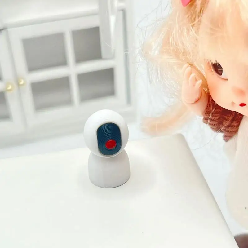 1Pcs Doll House Home Decoration Accessories 1/12 Dollhouse Mini Surveillance Camera Model Dolls Home Micro Scene Ornament