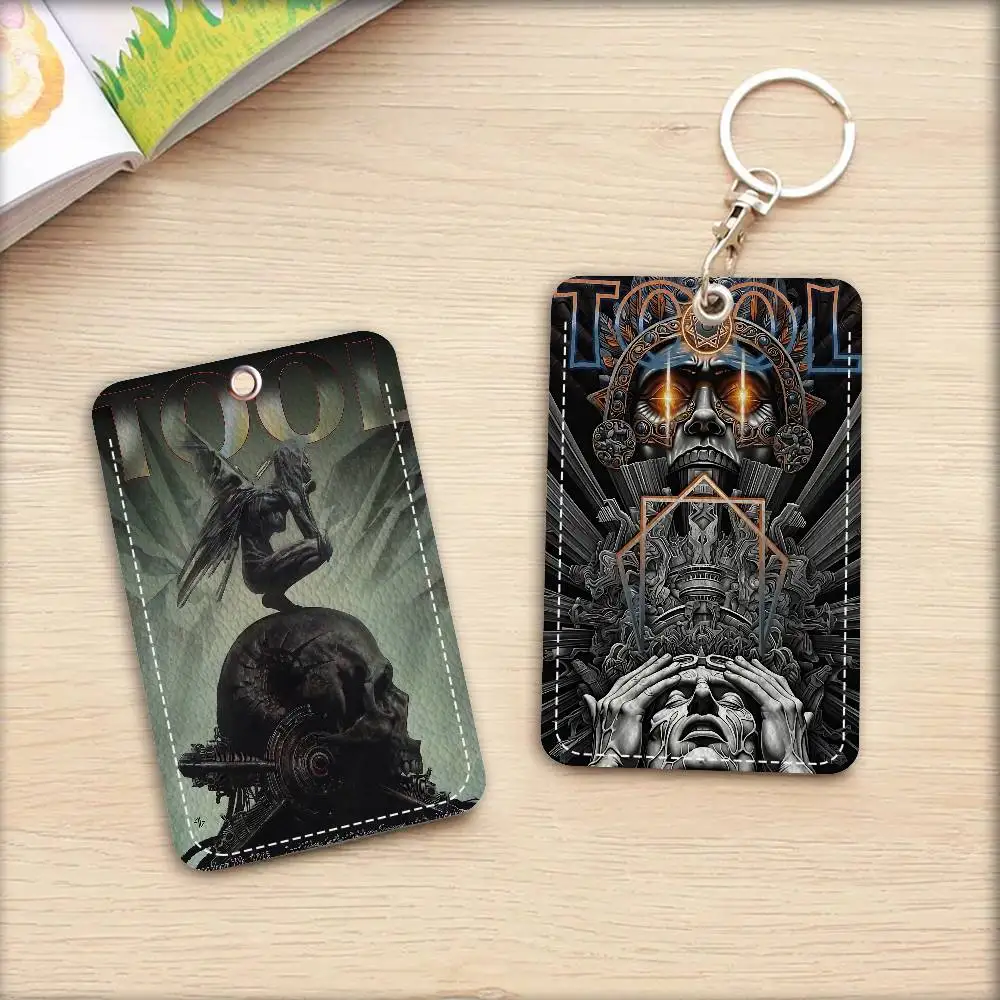 Tool Band Lollapalooza in Texas Keychain With Access Card Holder, Bus Pass & Meal Card ID Bank Card Protective Case For Security