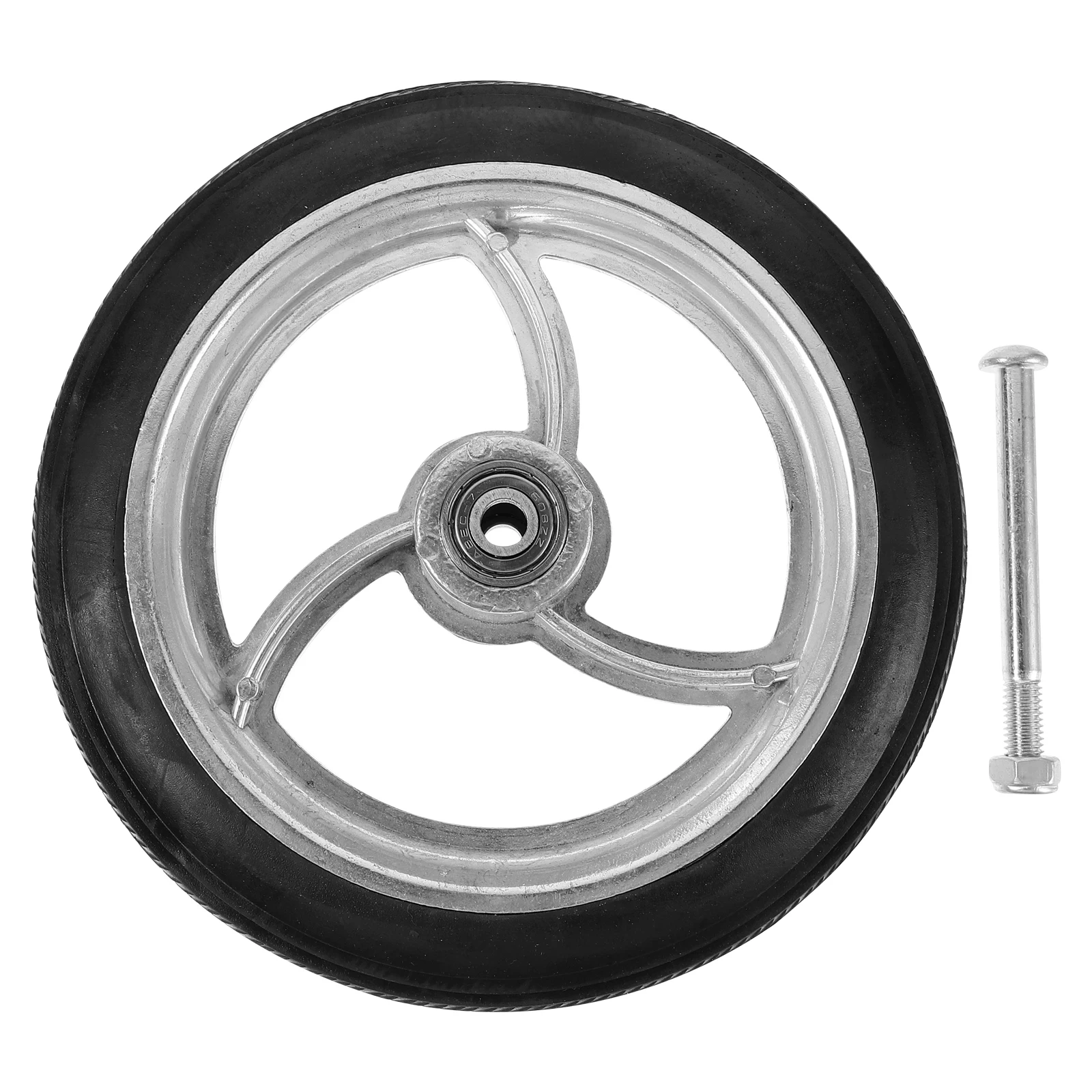 

7 inch Wheelchair Front Wheel 8mm Hole for Elderly Wheelchairs Walker Carts H Trucks Replacement Stable Non slip Tread Easy