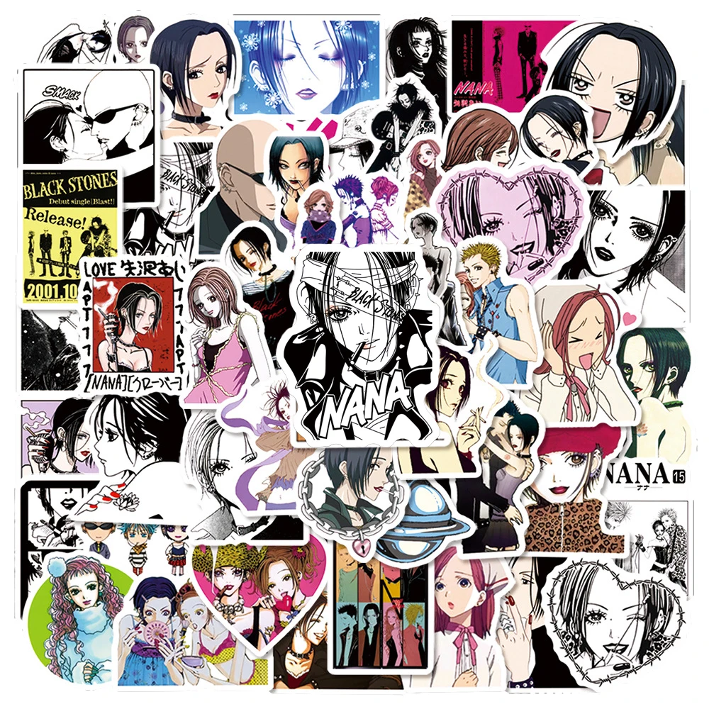 10/30/50 Stück NANA Anime Cartoon Aufkleber Wasserdicht Graffiti DIY Wasserflasche Handy Helm Notizbuch Coole Mädchen Deko-Sticker