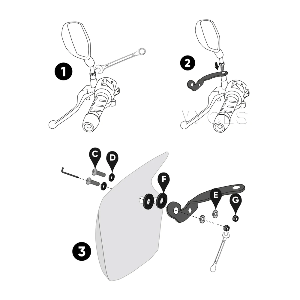 Motorcycle Handguard Shield Hand Guard Protector Windshield For HONDA PCX125 PCX150 PCX160 PCX 125 150 160 ADV 150