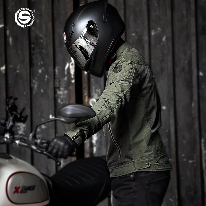 

Летние мотоциклетные куртки-сетки для мужчин, дышащая одежда для езды с защитным снаряжением и аксессуарами