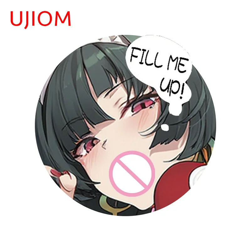 UJIOM Anime Girl Wall Sticker Seductive High Quality Sunscreen Vinyl Decal Suitable For Bathroom Windows Computer Cooler