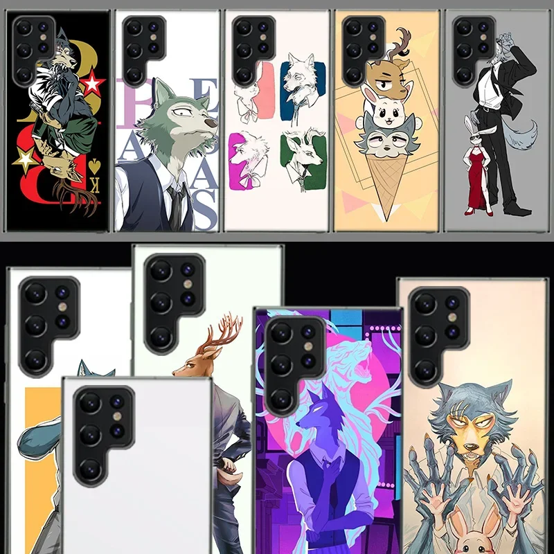 Beastars Legosi Cover For Samsung Galaxy S21 S20 S23 FE S22 S24 Ultra Phone Case S10 S10E S8 S9 Plus S7 Edge Clear Coque Luxury