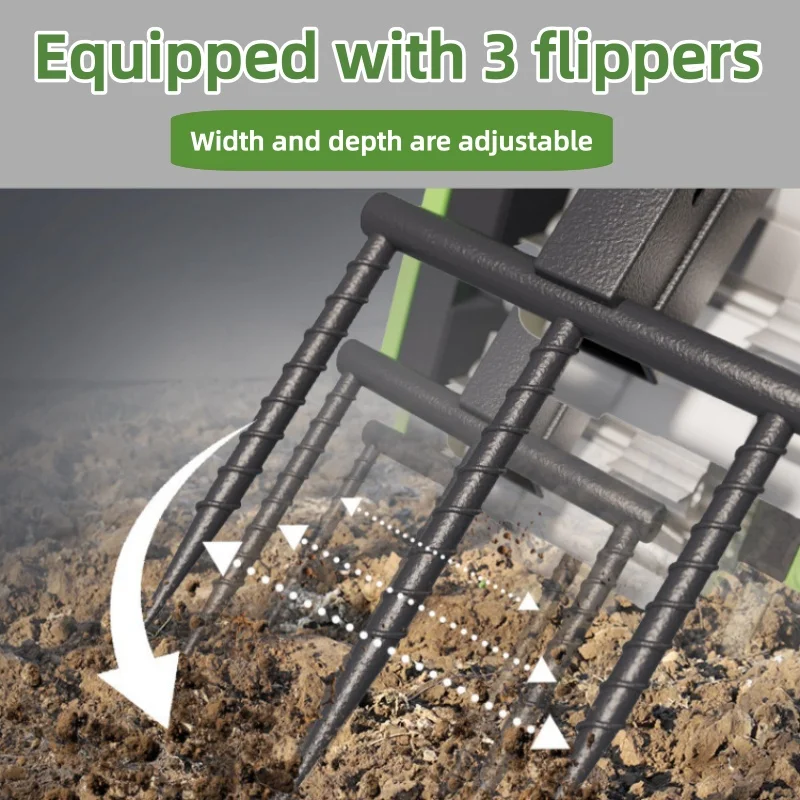 Hand Push Power Inter-row Weeder Flexible Turning Cultivator for Greenhouse Orchard Narrow Row Weeding & Loosening Customized