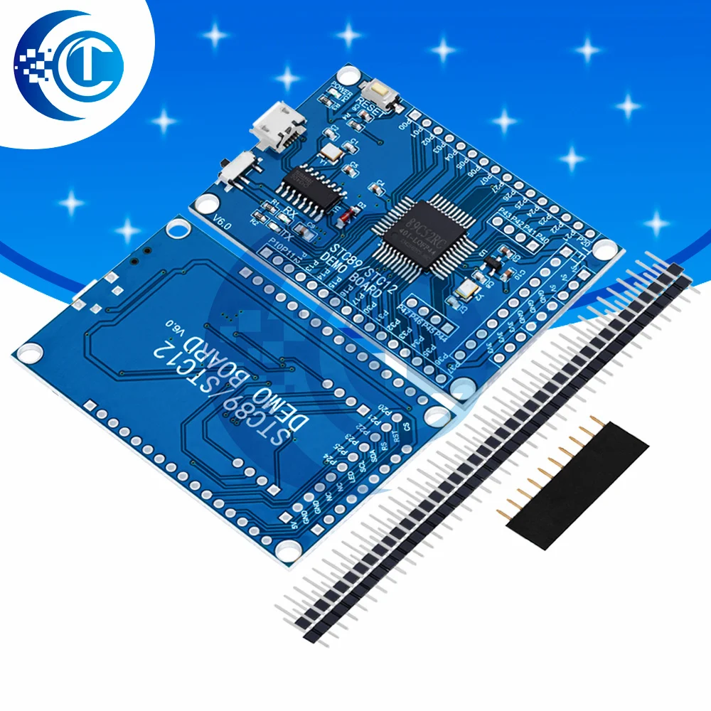 STC89C52RC 51 MCU Minimum System Board: Plug-and-Play Core Kit – For Development & Learning