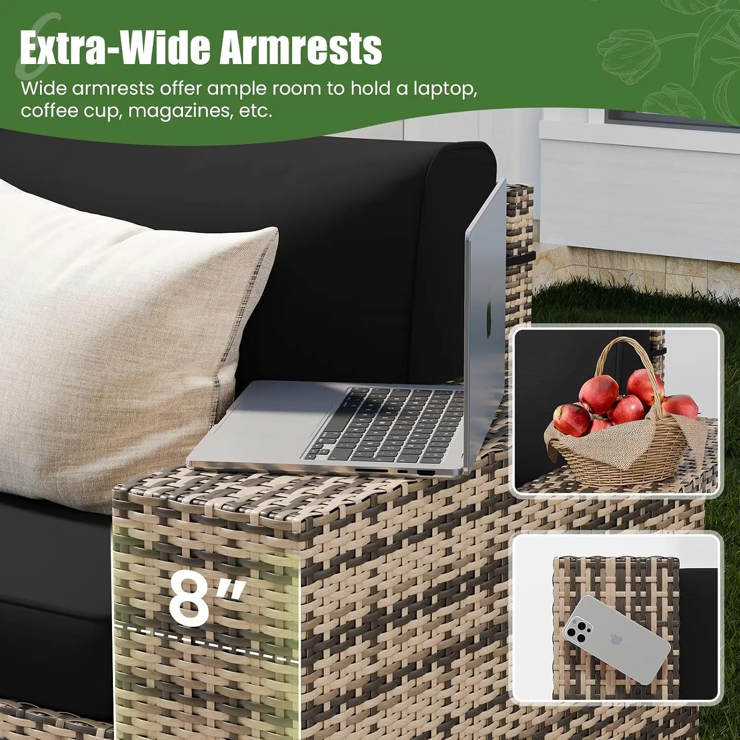 Outdoor Furniture Set with 44
