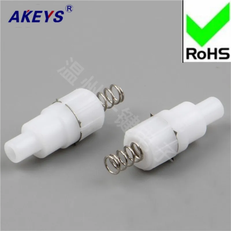 10 PCS 950-A White Flashlight Switch Wenzhou one-button self-lock switch