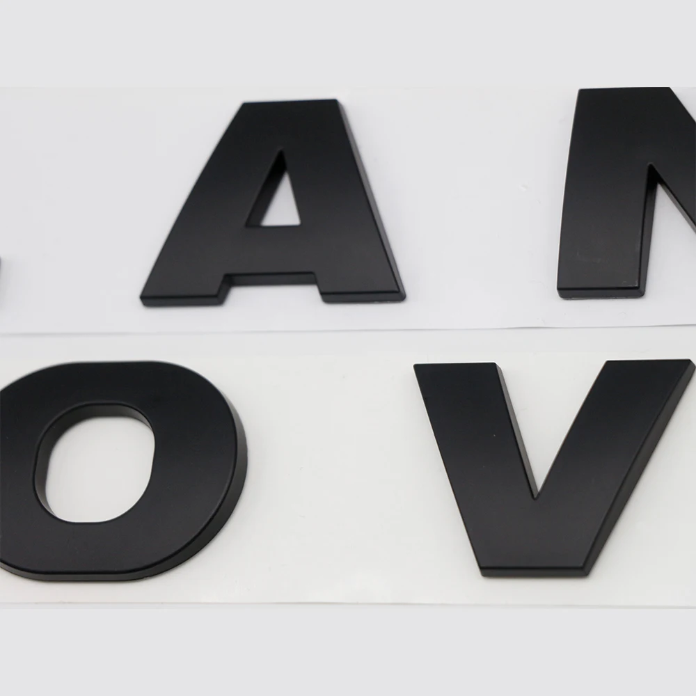 3D Brief Auto Kap Kap Logo Voor Land Rover Range Rover Discovery 4 Freelander 2 Defender Chrome Front Header Sticker accessoires