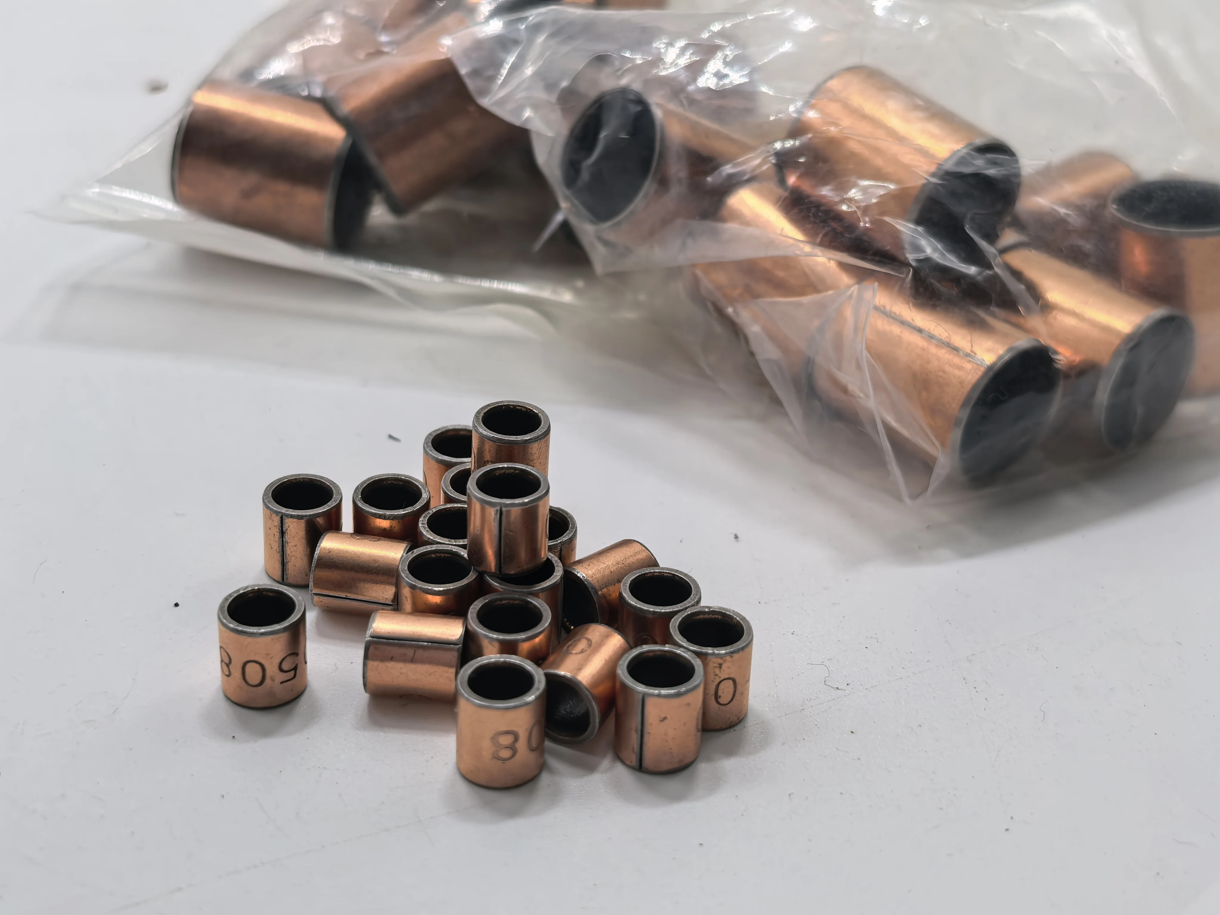 ID15-50mm Copper Plating Shaft Sleeve Oil-Free Bearing Bushings SF-1 Self Lubricating Composite Bushing Composite Copper Sleeve