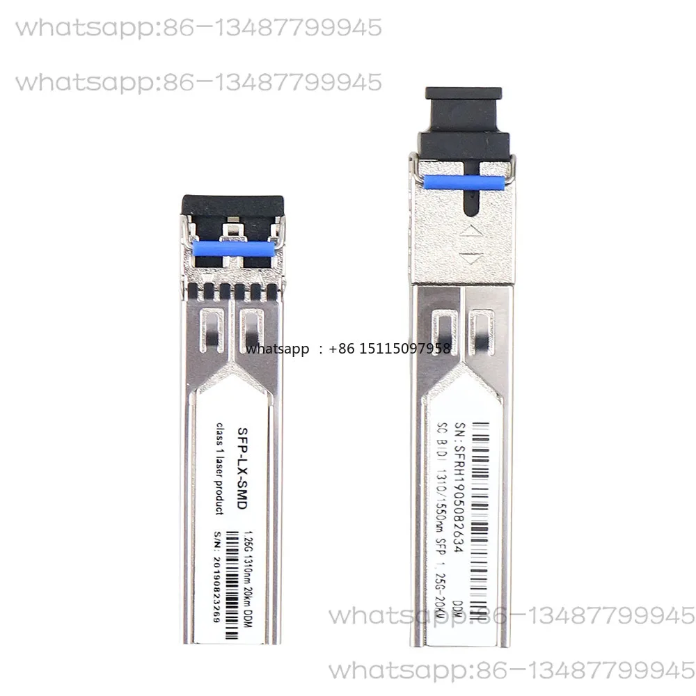 Gigabit SFP Transceiver Single-Mode 1000Base-LX for Ubiquiti UF-SM-1G, 1.25Gb/s SFP LX Module 1310nm/1550nm SC Connector