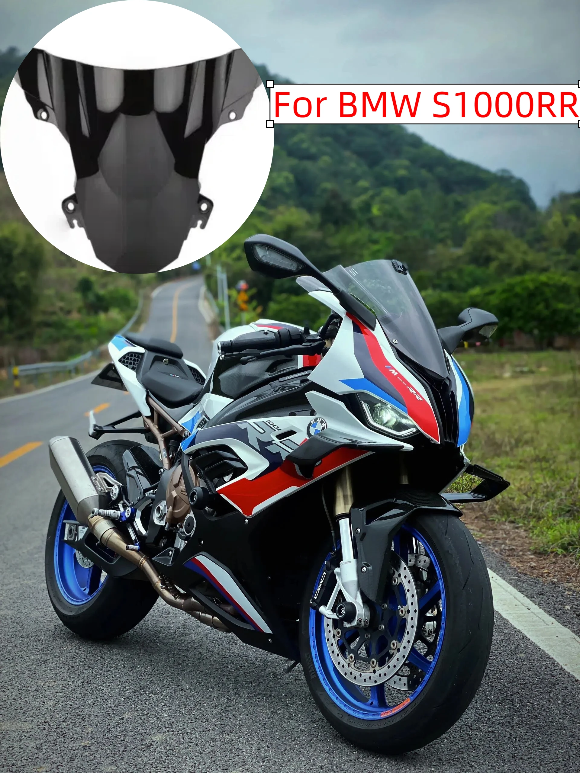 

Motorcycle Windscreen Covers Screen Motorbikes Deflector Windshield For BMW S1000RR S 1000 RR 2015 2016 2017 2018 S1000