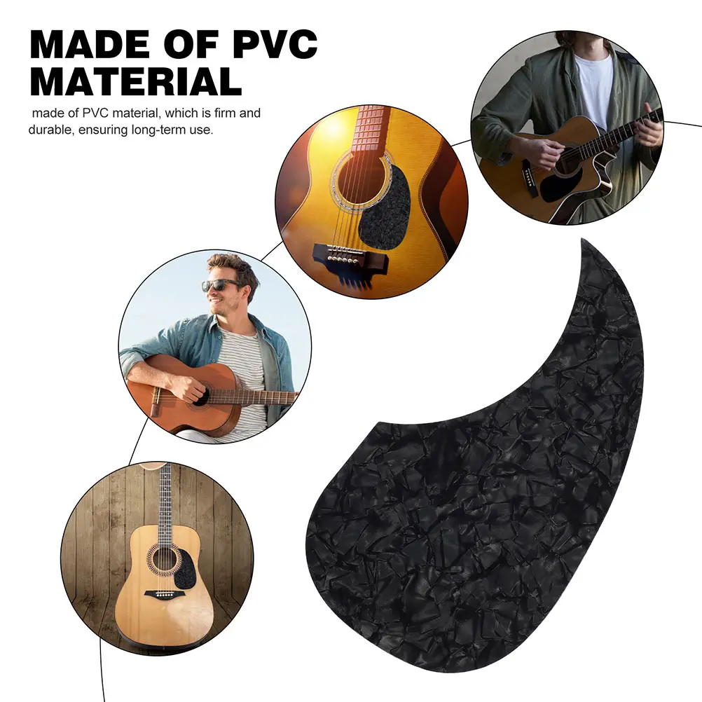 

2Pcs Guitar Pickguard Sticker Professional Guard Plate Protective Decal for 40-41 Inch Acoustic Guitar Easy Apply Durable