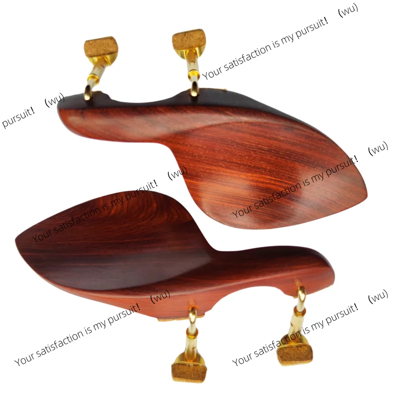 

2pcs natural rose wood violin chin rest 4/4 full size install screw violin parts