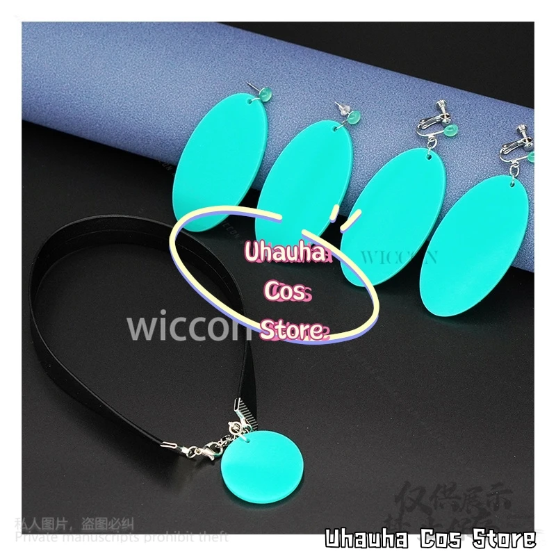 Momo Ayase Косплей Костюм Аниме Dandadan Реквизит Серьги-гвоздики Зажим для ушей Колье для Хэллоуина Рождественская вечеринка по индивидуальному заказу