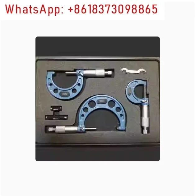 Outside Micrometer Set 0-25mm 25-50mm 50-75mm 75-100mm 0.01mm Micrometer Gauge Meter Micrometer Measuring Tools