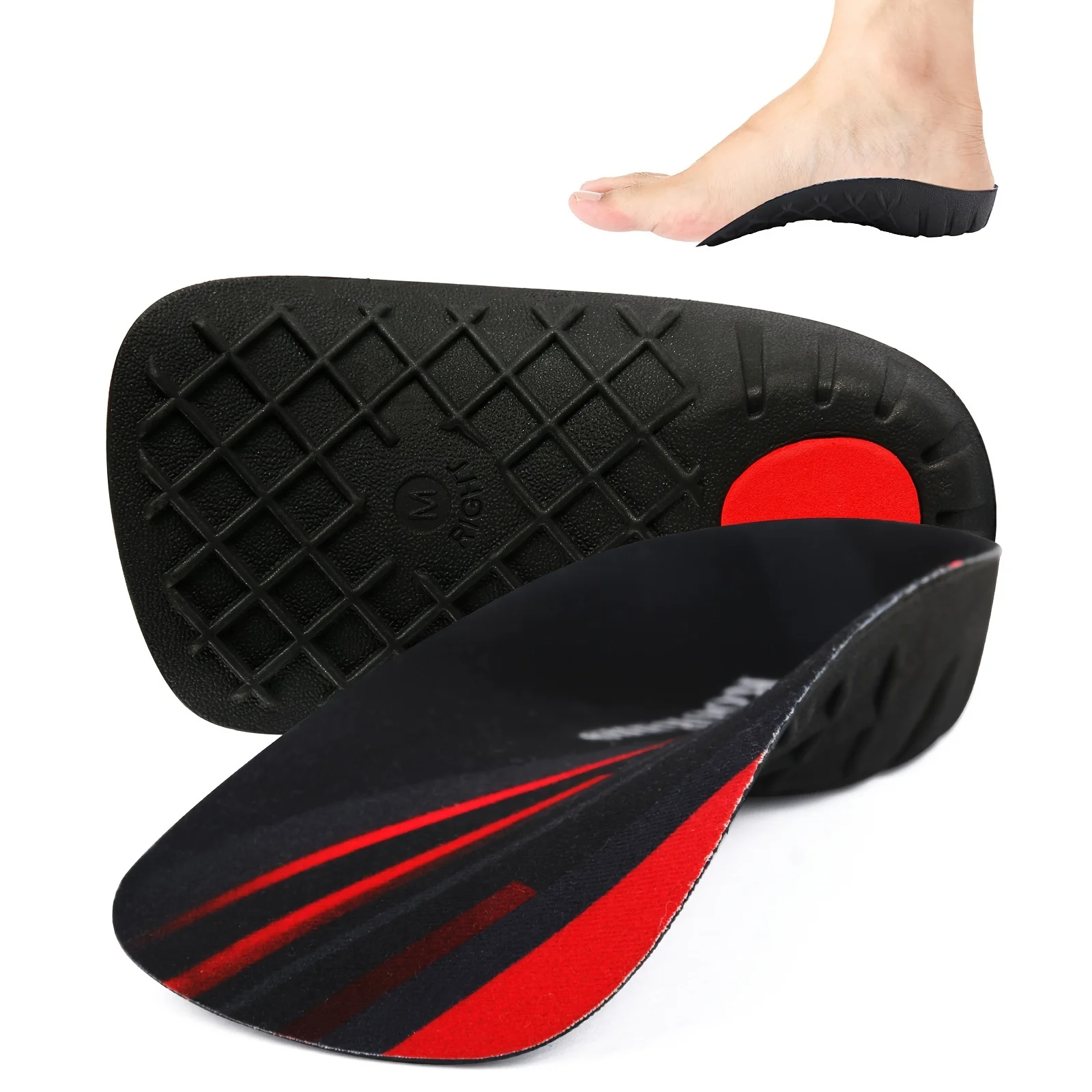 3/4 Flat Feet High Arch Support Insoles, Orthopedic Shoes Sole Pads For Relief Heel Pain, Plantar Fasciitis, Over-Pronation etc.