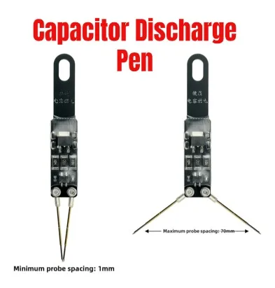 Capacitor Discharge Pen 1000V High Voltage Discharger With LED Indicator Adjustable Probes For AC DC Supply Repair Tool