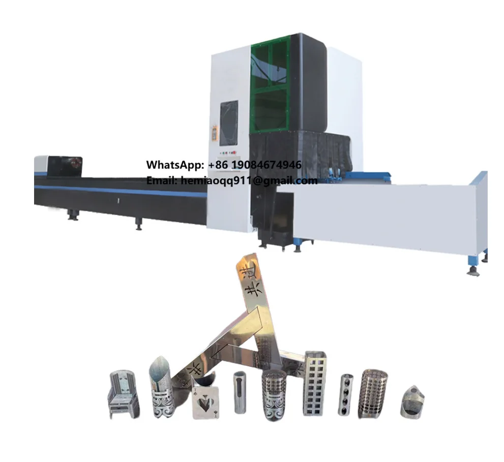 6000W Top Power CNC Double Chuck Lasr Pipe Cutting Machine for Heavy Metal Processing