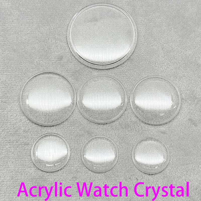 Universal Fat Face Watch Mirror 18mm-39mm Watch Dome Acrylic Crystal Watch Lens Organic Glass Mirror Replacement Parts  Wholesal