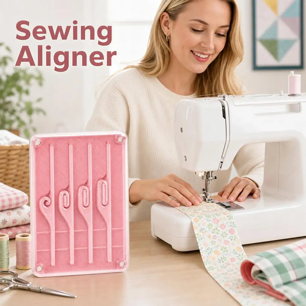 Sewing Machine Guide Aligner Straight Line Seam Guide Fabric Edge Positioning Tool for Home Quilting DIY Sewing Beginner