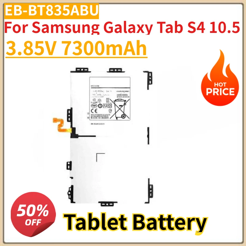 

Высококачественный новый аккумулятор для планшета EB-BT835ABU 3,85 В 7300 мАч для Samsung Galaxy Tab S4 10,5