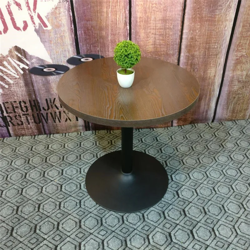 Spot 4 people coffee negotiation table 80 diameter bar western food round table milk tea shop snacks fast food restaurant