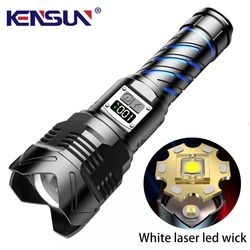 Strong Light Tactical Torch High Power LED Flashlight USB Rechargeable Outdoor Camping Long-range Lamp Waterproof Zoom Lantern