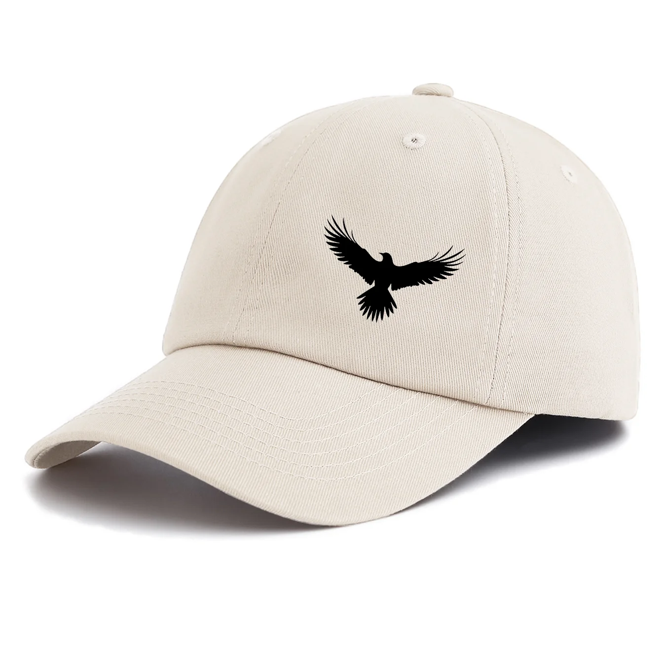 1pc BIRD Print Baseball Cap for Adults,Minimalist Retro Style Casual Soft Adjustable Dad Hat,Perfect As Gift
