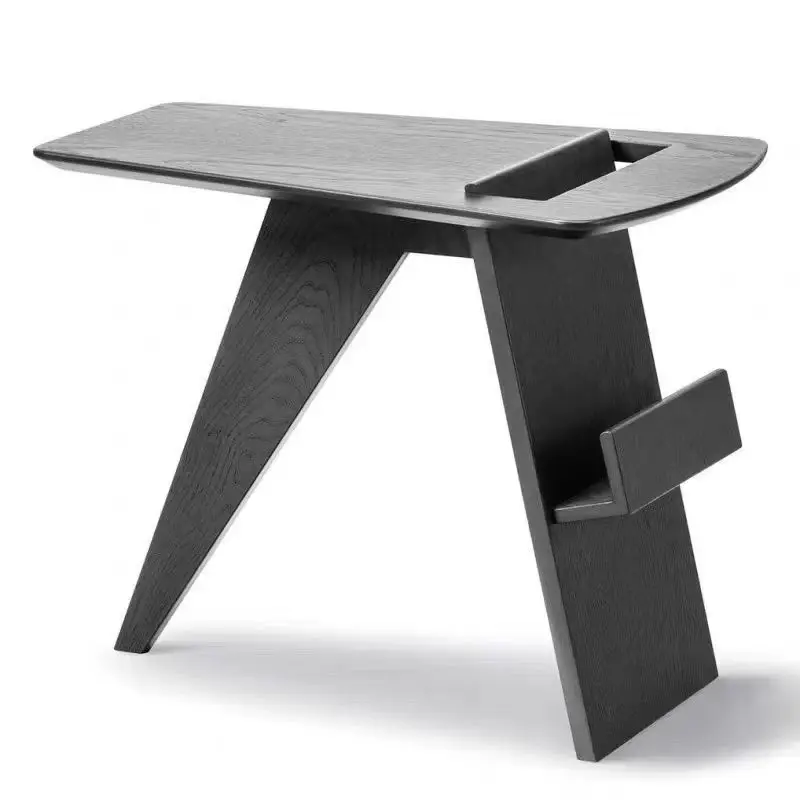 

French modern new minimalist bookshelf edge sofa living room bedroom small edge