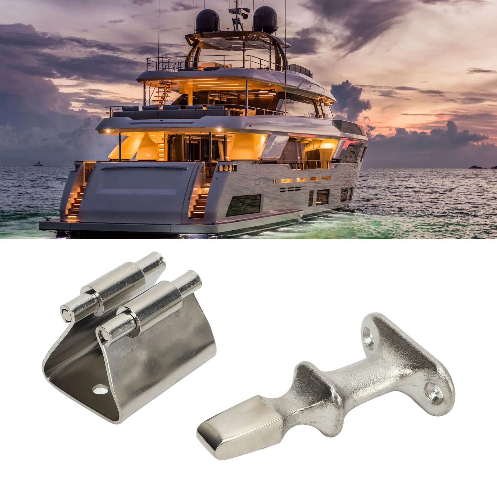 Door Stopper Catch and Holder Heavy Duty Marine Grade Stainless Steel Hardware Exquisite for Boat Yacht RV