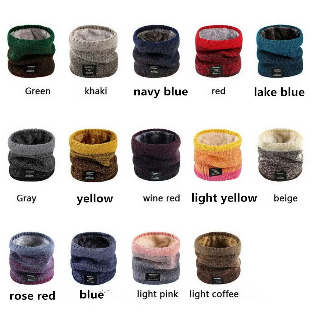 الشتاء لينة الدافئة وشاح تدفئة الرقبة شال الصوف الحراري #5