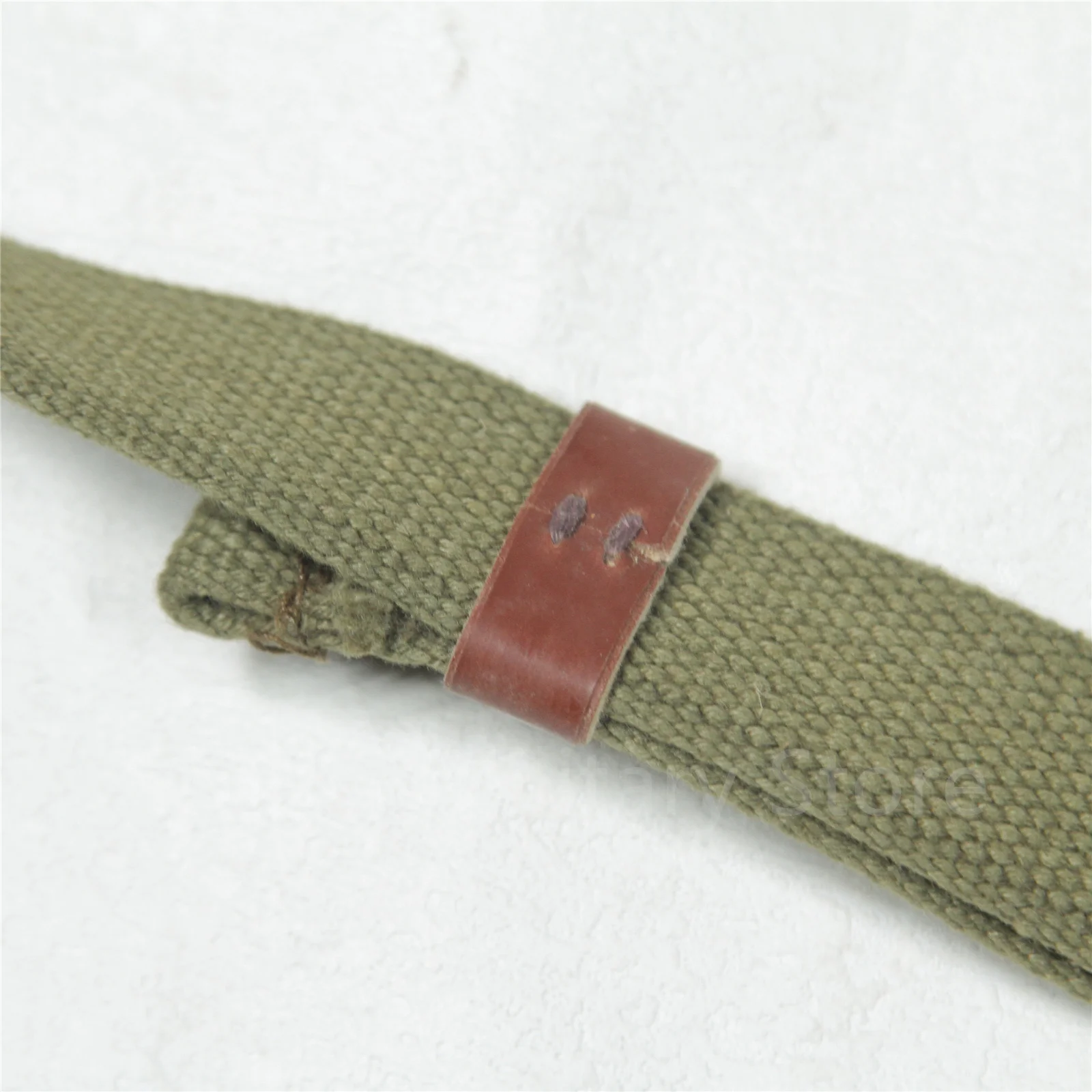 Original Vintage Military Surplus Type 56 Type 63 SKS Double Point Iron Spring Ring Canvas Strap Gun Sling