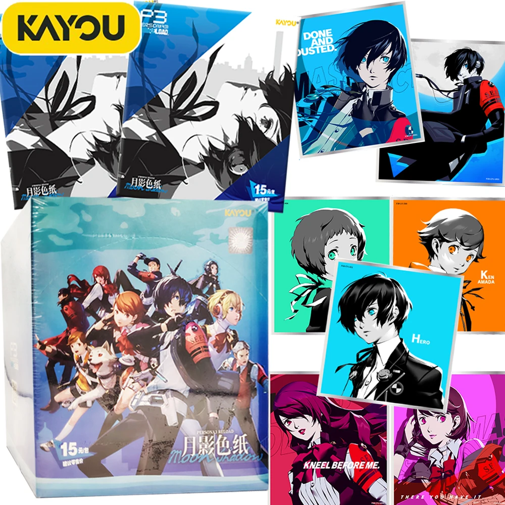 

KAYOU оригинальные коллекционные карты Persona3 Yuuki Makoto Yukari Takeba крутые изысканные аниме игры цветные бумажные карты подарки другу