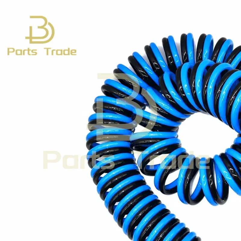 for Tool Parts PU Polyurethane Trachea Double Row Dual Color Side By Side Spring Tube Spiral Tube Telescopic Hose Automatic