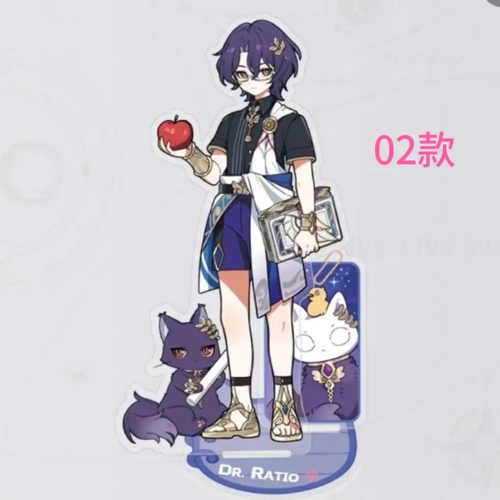 هونكاي: ستار ريل للأطفال حامل شخصية أكريليك Ruan Mei Dr. نسبة Sparkle Acheron Aventurine مجموعة اللافتات الدائمة للبجعة السوداء #3