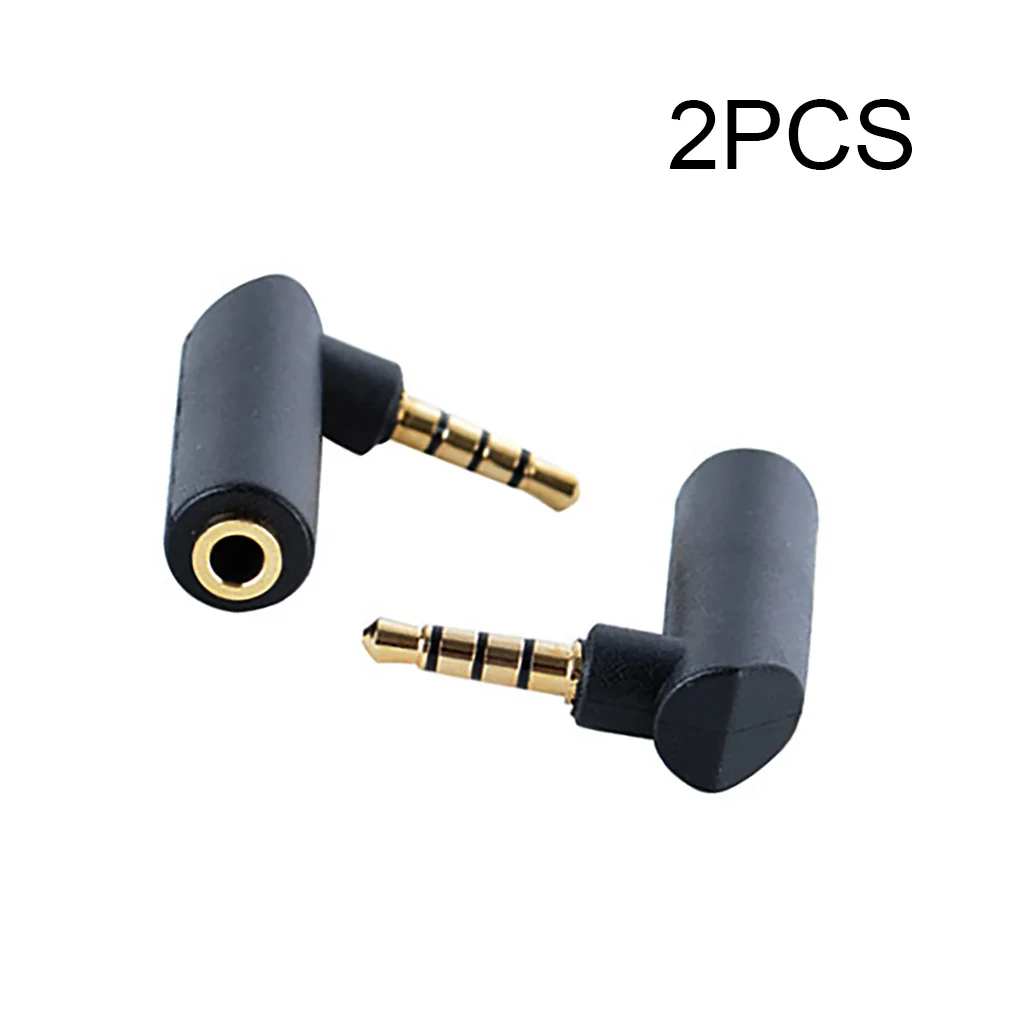 2 قطع 3 5 مللي متر الصوت محول سماعة محول الزاوية اليمنى صغيرة مطابقة جيدا المهنية الإلكترونية الإكسسوارات
