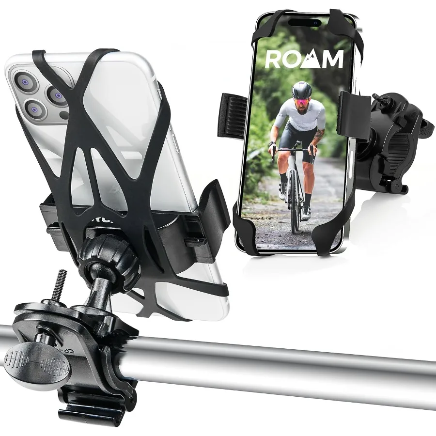 

Universal Black Net Bike Phone Mount Holder 360 Rotation Hands Free Cell Navigation System for Motorcycle eBike Dirt Road