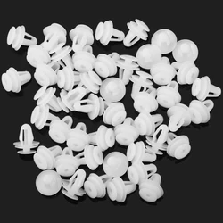 50Pcs 9mm Hole Door Panel Clips Auto Fastener Clip for fiat 500 grande punto ducato punto panda for ssangyong kyron actyon
