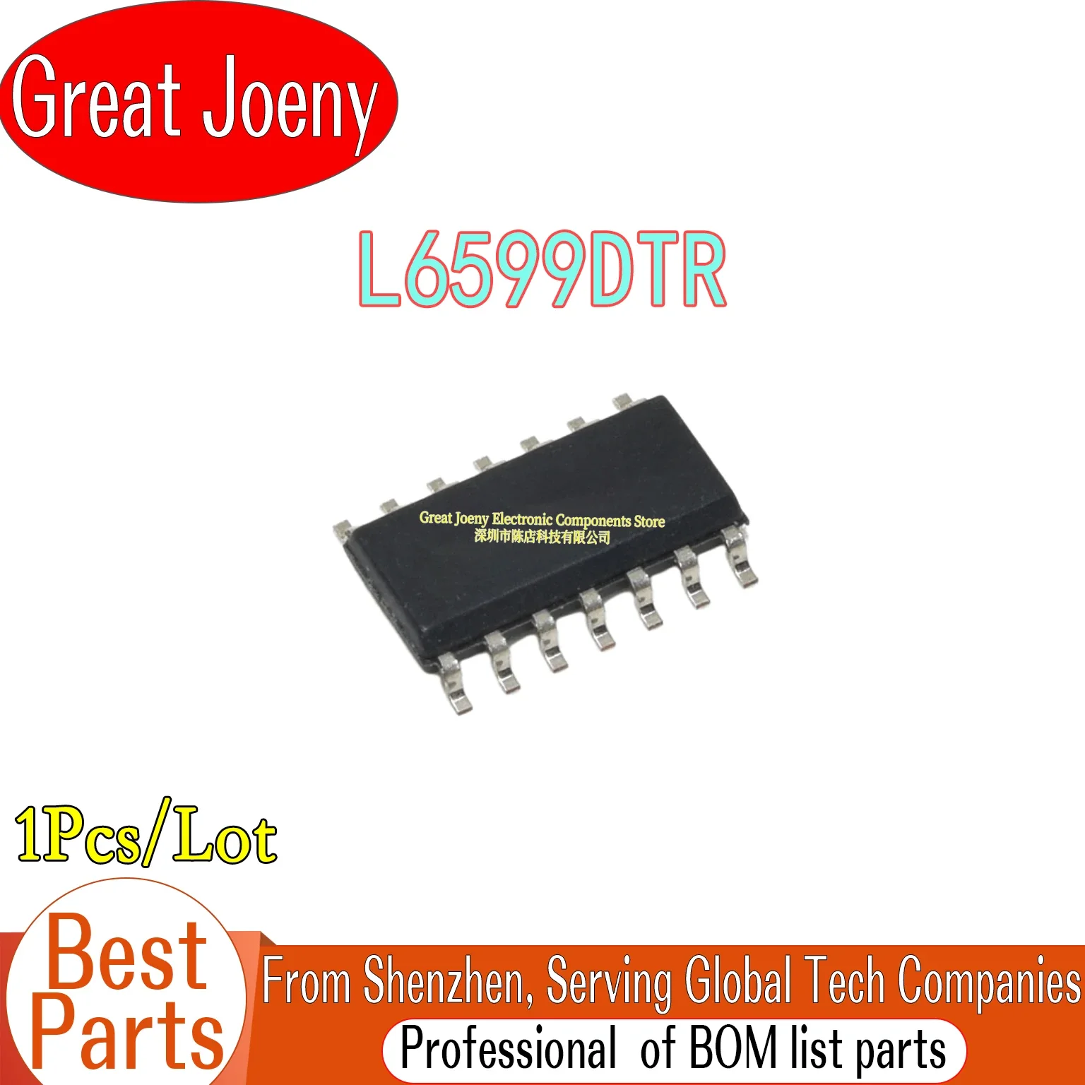 

100% New Original L6599D L6599DTR IC Chipset SOP-16 Bulk Best Price
