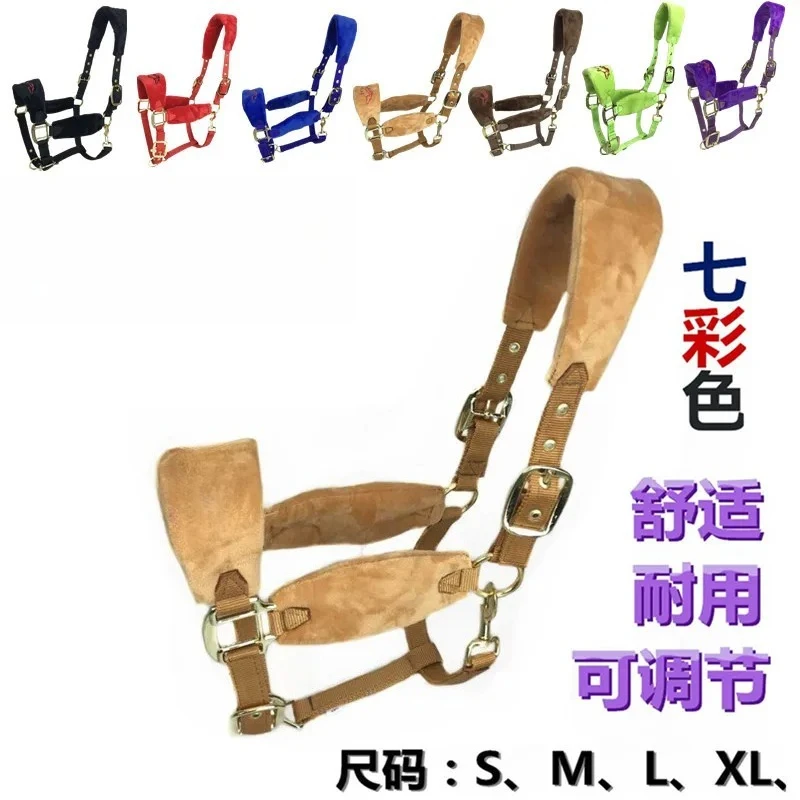 Horse Halter Rope Horse Cage Cover Small and Medium-sized Pony Head Saddle Harness Head Cover Accessories