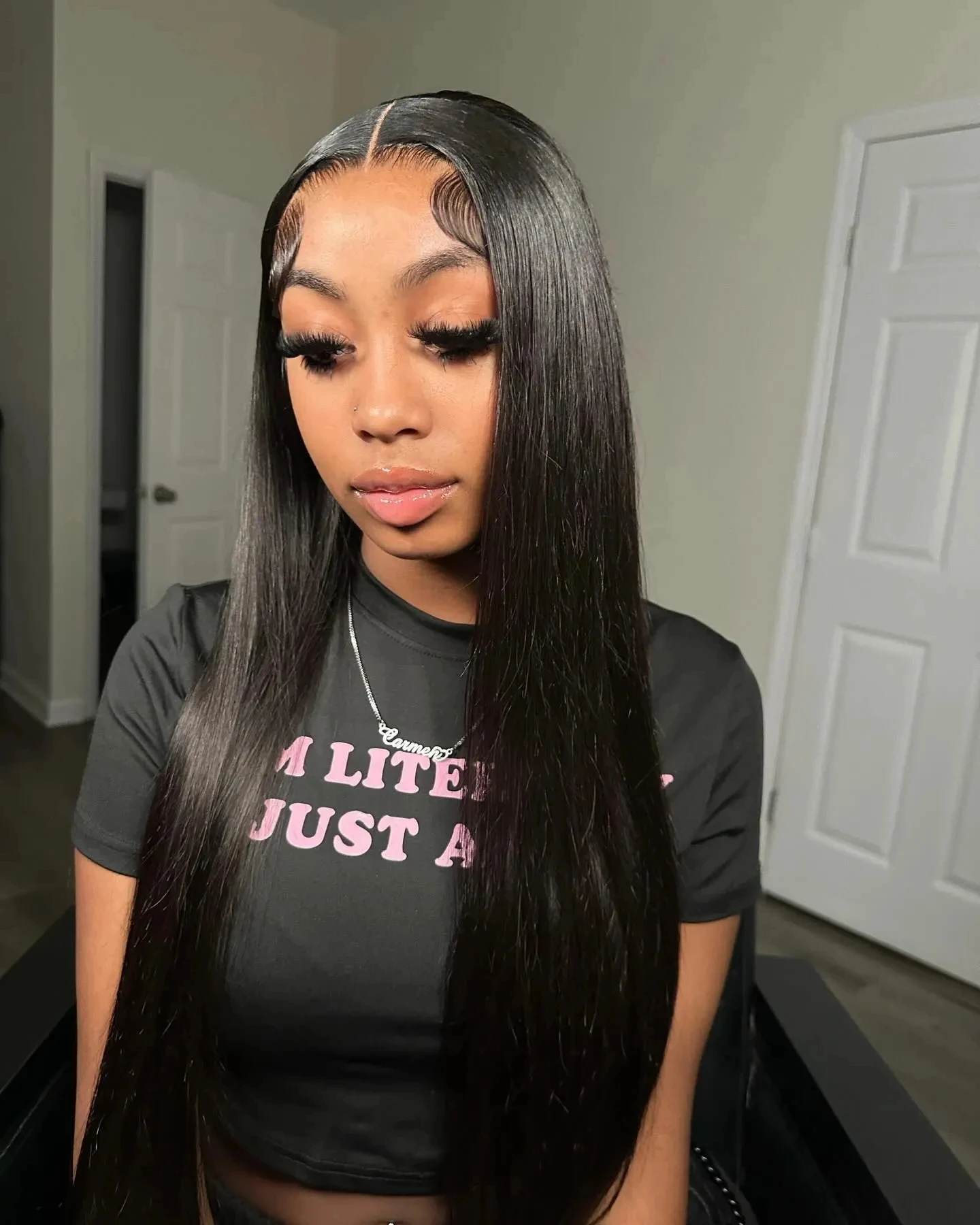 مستقيم 13x4 الدانتيل الجبهة خصلات الشعر المستعار الإنسان 42 بوصة 13x4 HD الدانتيل الشفاف شعر مستعار أمامي للنساء